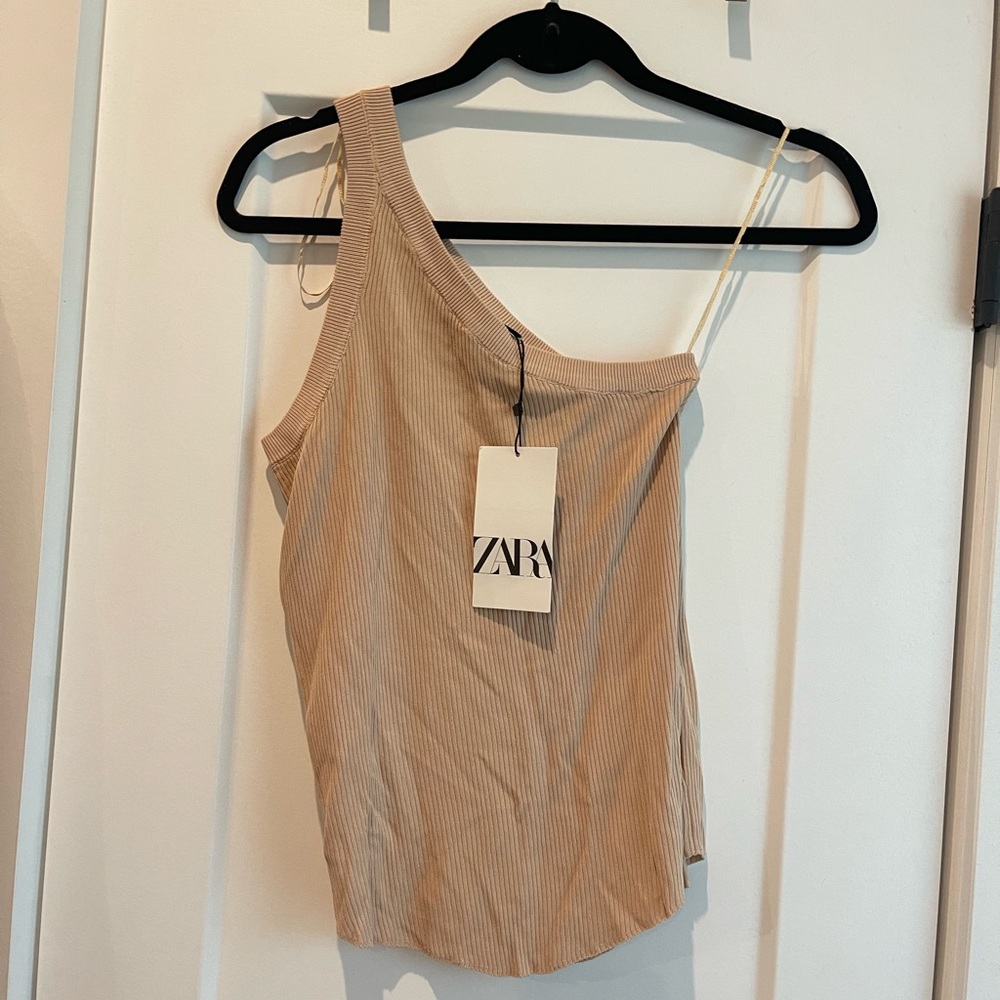 Zara one shoulder tank top